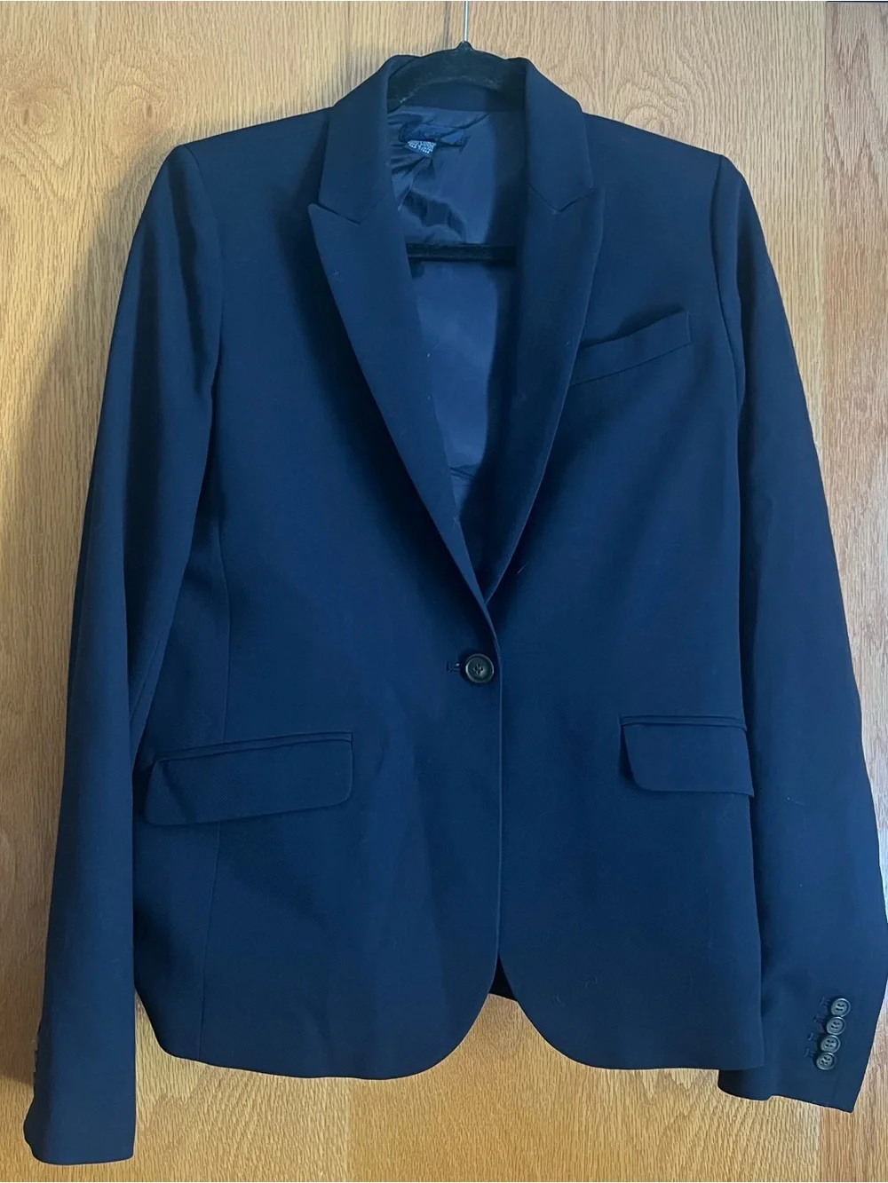 J. Crew size 10 Tall dark navy wool blazer